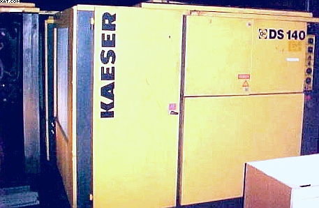 KAESER Model DS 140 Air compressor, 100 hp, 1995,